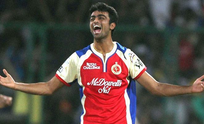 Jaydev Unadkat in action for RCB in the IPL