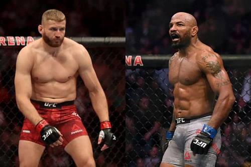 Jan Blachowicz (L) and Yoel Romero (R)