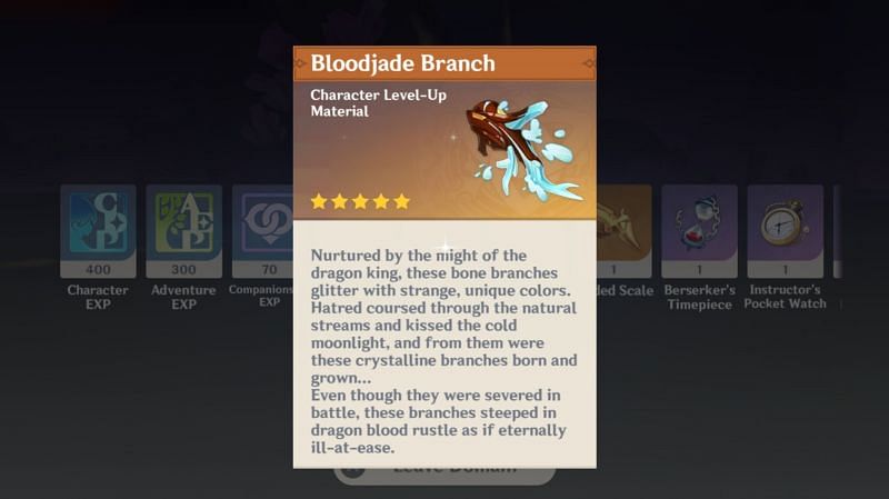 Bloodjade Branch is a drop from Azhdaha in Genshin Impact