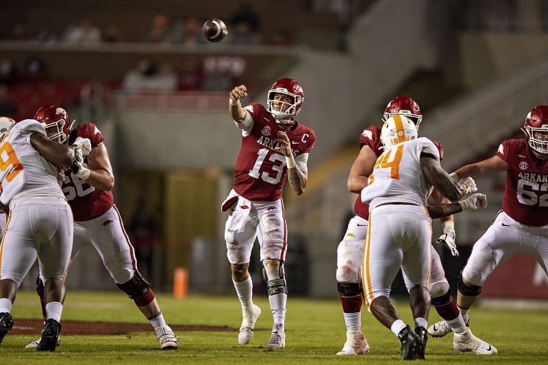 Arkansas QB Feleipe Franks