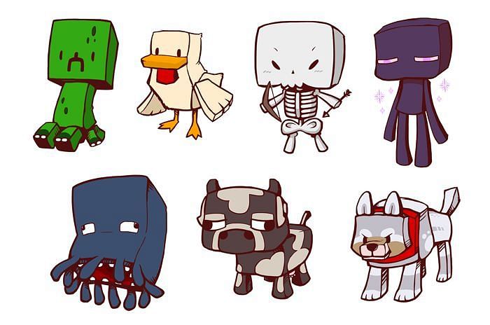 Shown: A bunch of super cute Minecraft animals (Image via minecraftchannel on Deviantart