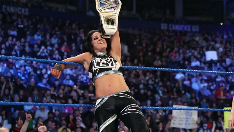 Bayley as the SmackDown Women&#039;s Champion