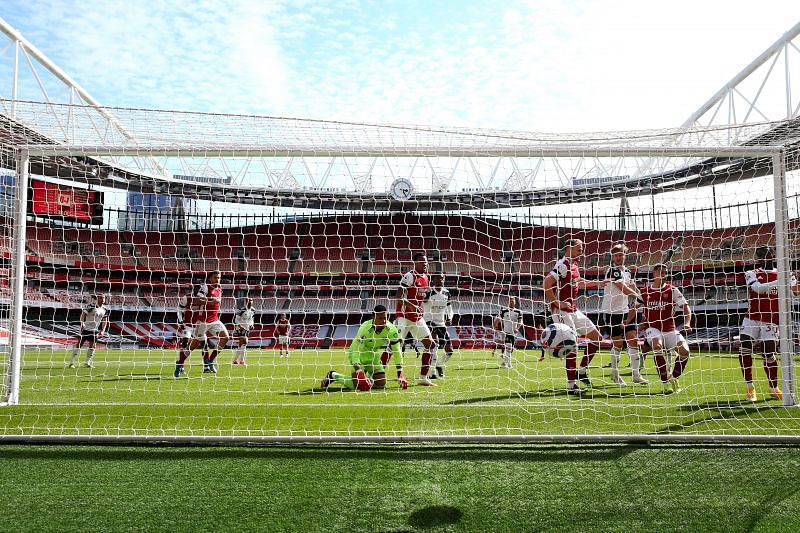 Eddie Nketiah scored a late equaliser for Arsenal