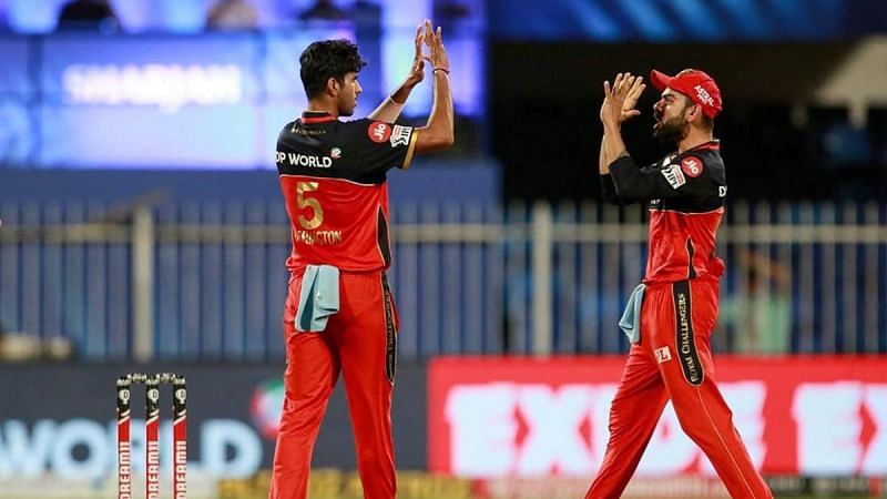 RCB's Washington Sundar [L]