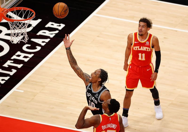 DeMar DeRozan leads the San Antonio Spurs in both points and assists