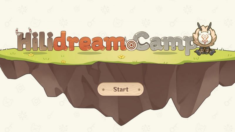 Hilidream camp web event (Image via miHoYo)