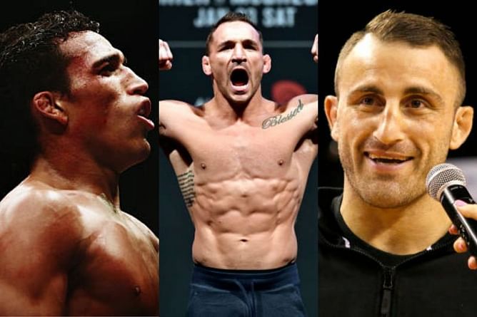 Alexander Volkanovski gives his prediction for lightweight title fight between Michael Chandler and Charles Oliveira