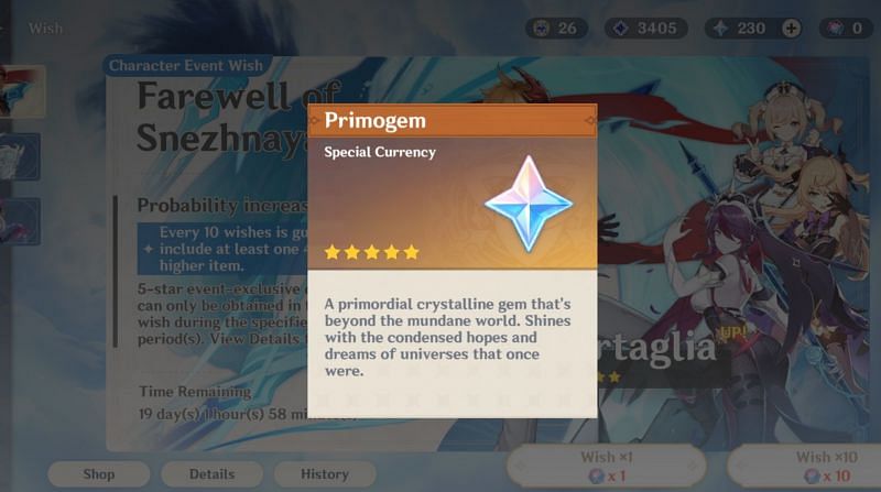 Primogems is the main currency for wishing in Genshin Impact
