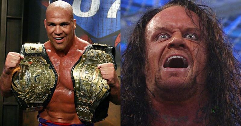 Kurt Angle and The Undertaker.