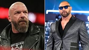 Batista reacts to Triple H going too far during WrestleMania match