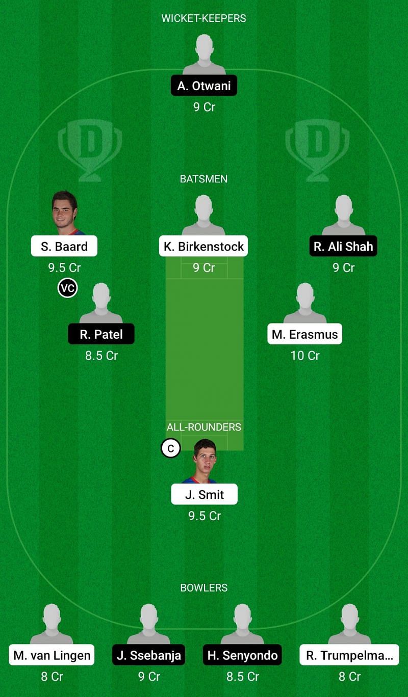 NAM vs UGA Dream11 Team Prediction