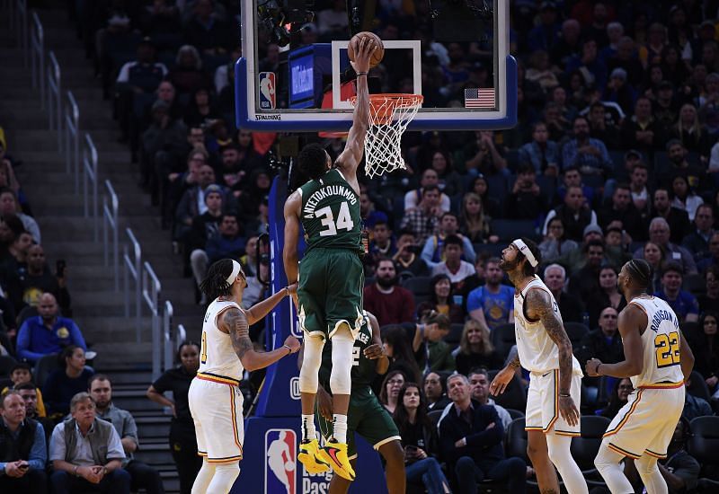 Milwaukee Bucks&#039; Giannis Antetokounmpo could feast against the undersized Golden State Warriors