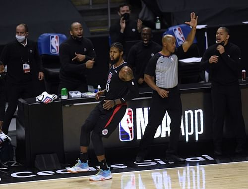 LA Clippers star Paul George enjoying his side's win against Phoenix