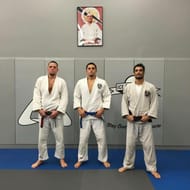 Nate Diaz with his Jiu-Jitsu team