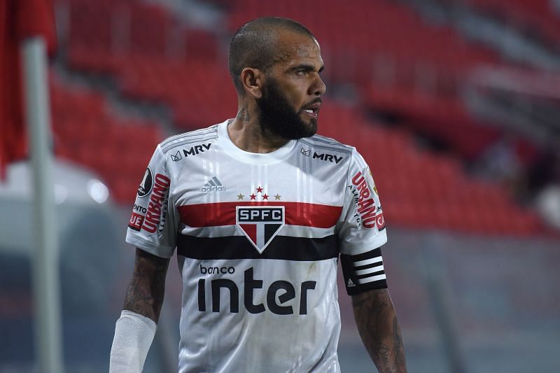 Dani Alves in action for Sao Paulo