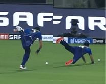 IPL 2021: [Watch] Trent Boult's hilarious 'swimming in the air' effort to stop the boundary