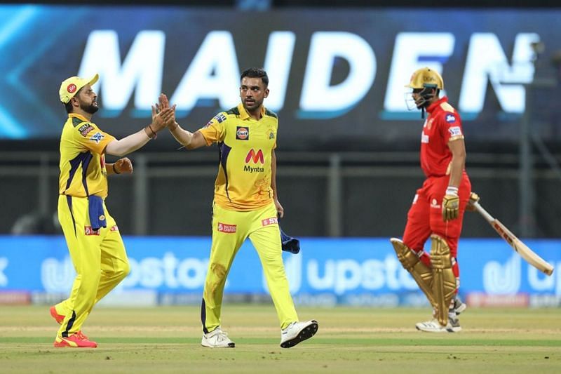 Deepak Chahar picked up a four-wicket haul in his last match at Wankhede Stadium (Image courtesy: IPLT20.com)