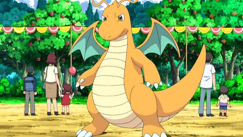 Dragonite in the anime (Image via The Pokemon Company)