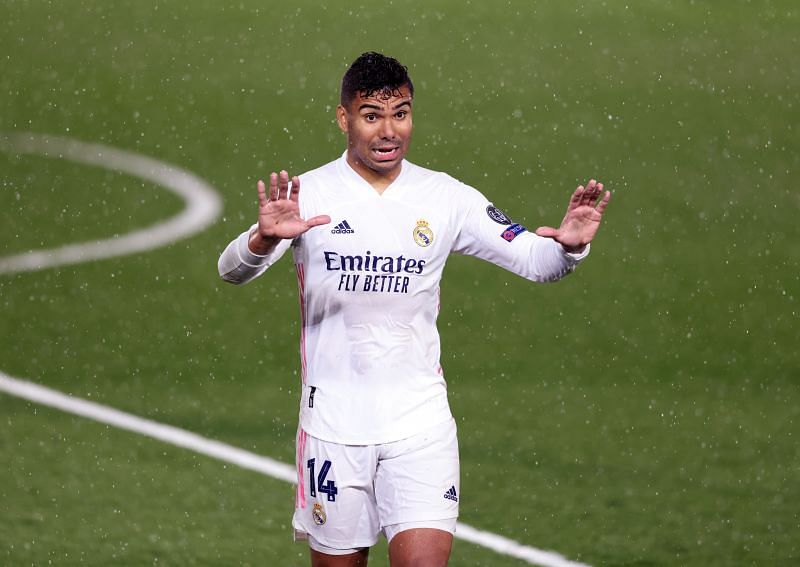 Casemiro in action for Real Madrid.