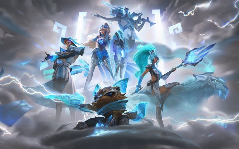 Riot reveals in-game DWG World&#039;s skin models (Image via Riot Games - League of Legends)