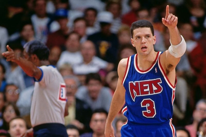 Drazen Petrovic with the New Jersey Nets