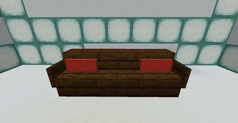 Top 5 Furniture Designs For Minecraft, Sofa With Pillows Minecraft