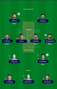 The team suggested for Match 2