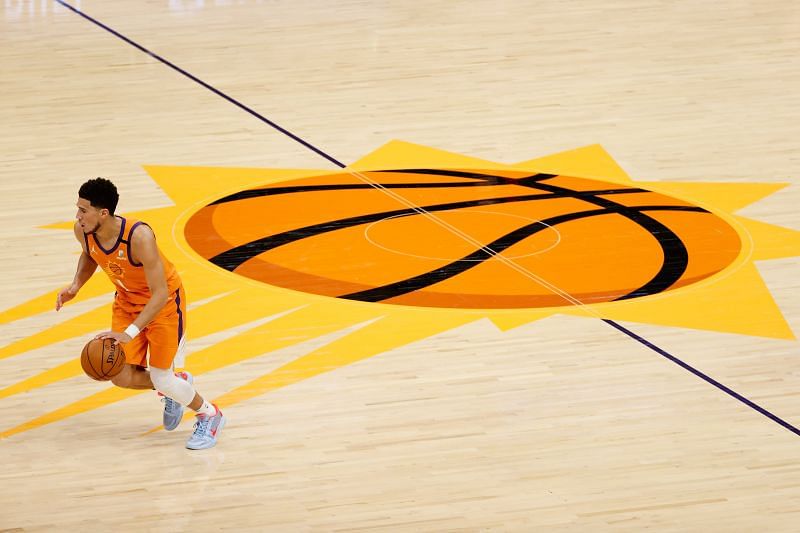 Devin Booker #1 of the Phoenix Suns.