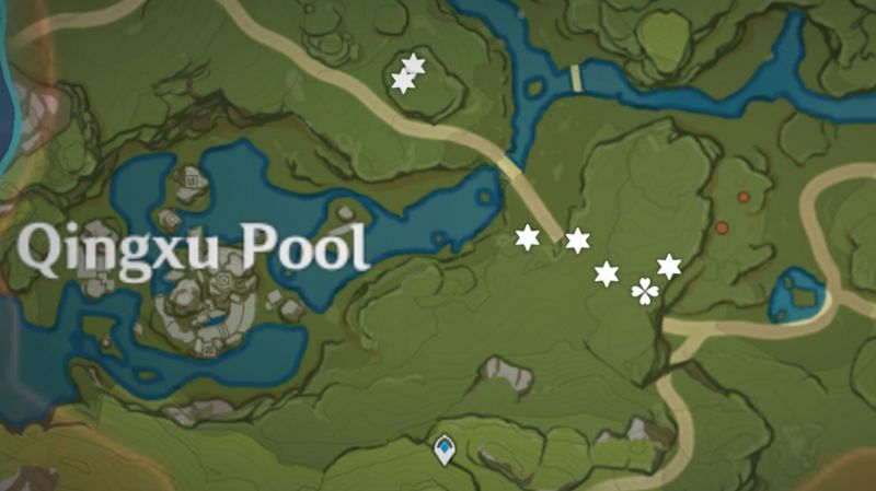 East of Qingxu Pool has a route of Berry locations