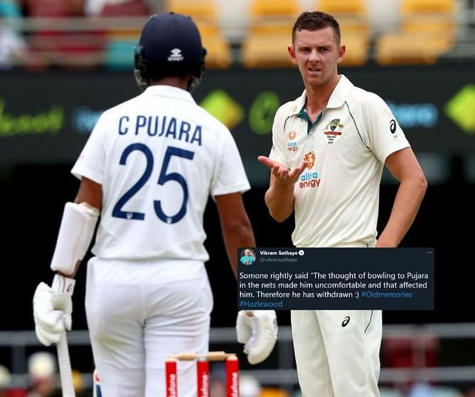"Cheteshwar Pujara effect!" – Fans troll Josh Hazlewood after pacer opts out of IPL 2021
