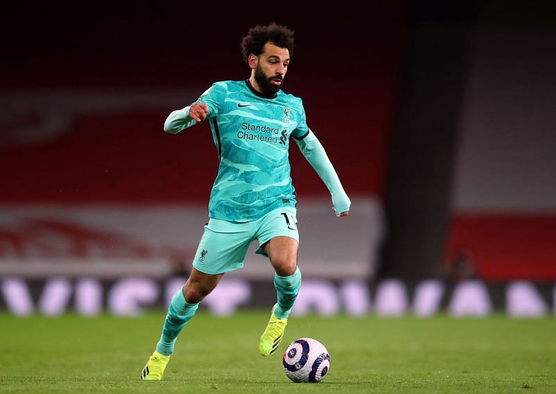 Mohamed Salah in action for Liverpool