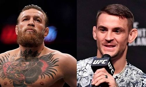 Conor McGregor (left); Dustin Poirier (right)