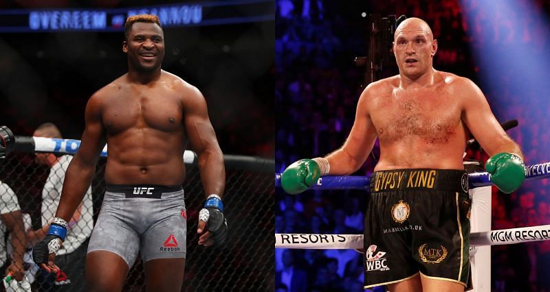 Francis Ngannou (Left) and Tyson Fury (Right)