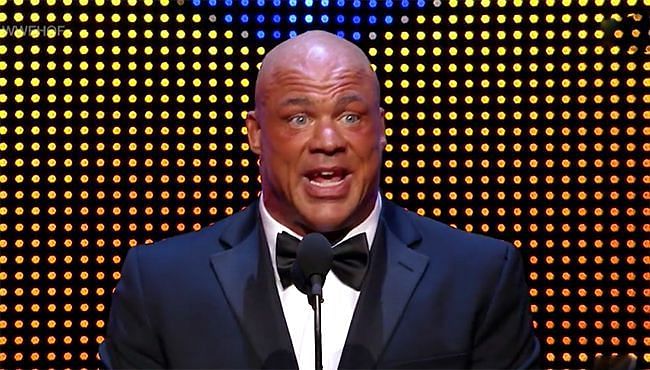 Kurt Angle was inducted into the WWE Hall of Fame in 2017 (Credit: WWE)