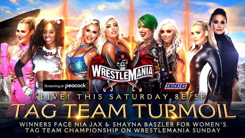 WWE are going ahead with a Tag Team Turmoil match instead of the Woman's Battle Royal.