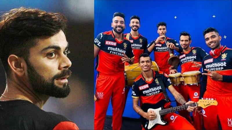 RCB players posed in a hilarious way during a shoot