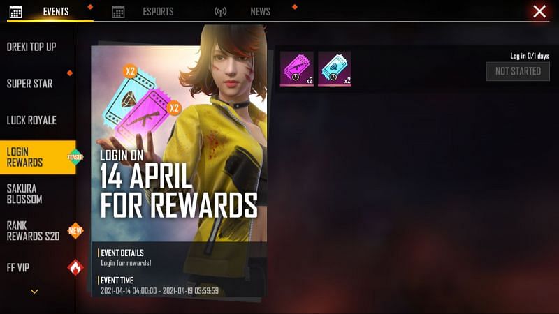 Players have to press the claim button to receive the rewards