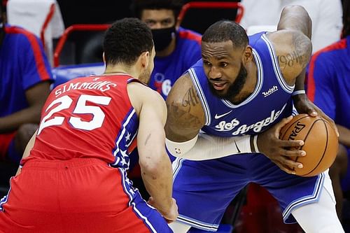 The LA Lakers and the Philadelphia 76ers have faced each other twice this season