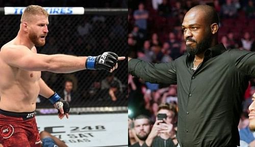 Jan Blachowicz (left); Jon Jones (right)