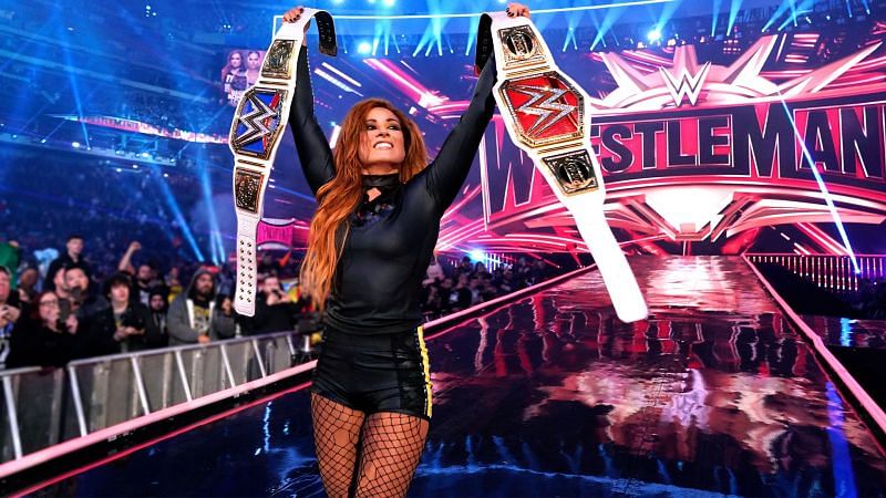 WrestleMania 35 saw the female WWE Superstars main event WrestleMania for the first time in WWE history (Credit = WWE Network)