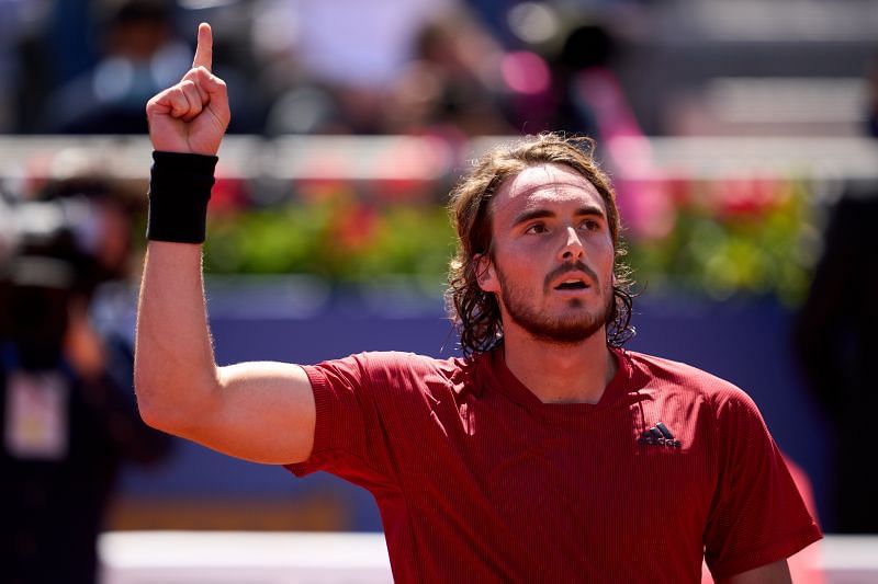 Stefanos Tsitsipas, after clinching his place in the final of the 2021 Barcelona Open