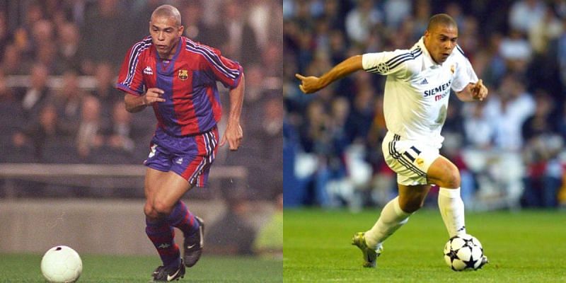 Ronaldo Nazario played for both Barcelona and Real Madrid