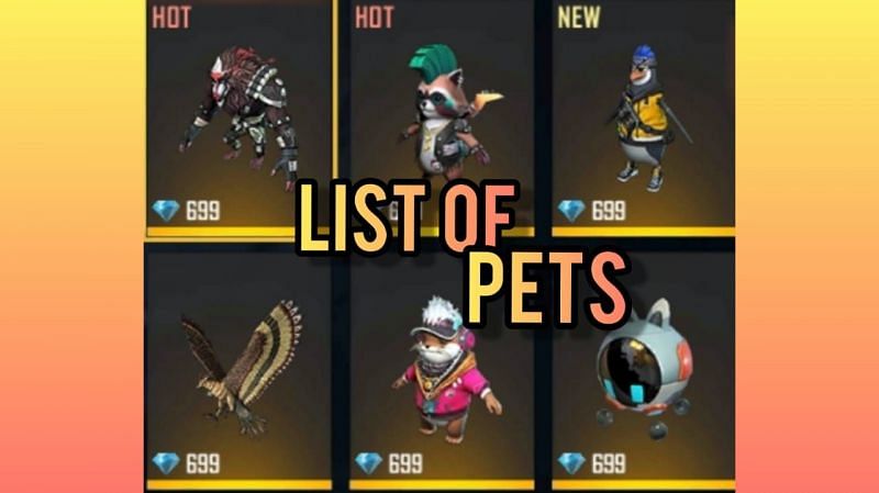There are currently 14 pets available in Free Fire after the addition of Dreki (Image via Sportskeeda)