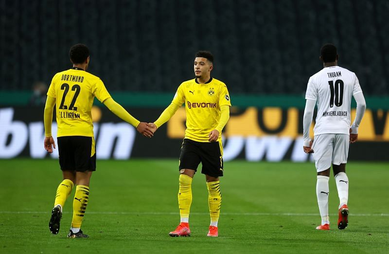 Jude Bellingham (left) has followed Jadon Sancho to Borussia Dortmund.