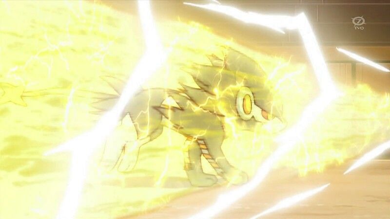 Pokemon using Wild Charge in the anime (Image via The Pokemon Company)