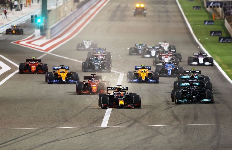 Max Verstappen started from pole at the Bahrain Grand Prix. Photo: Bryn Lennon/Getty Images.