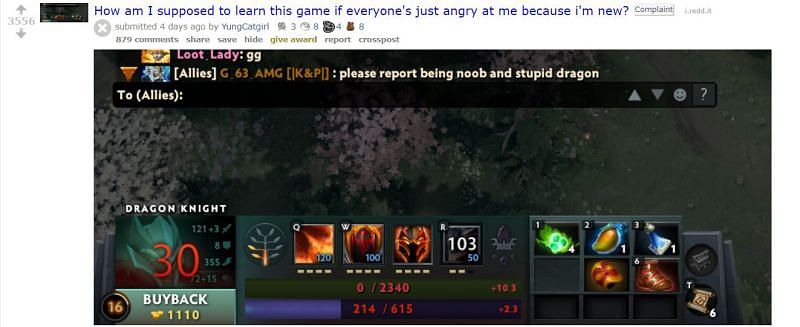 Dota players can often be very toxic