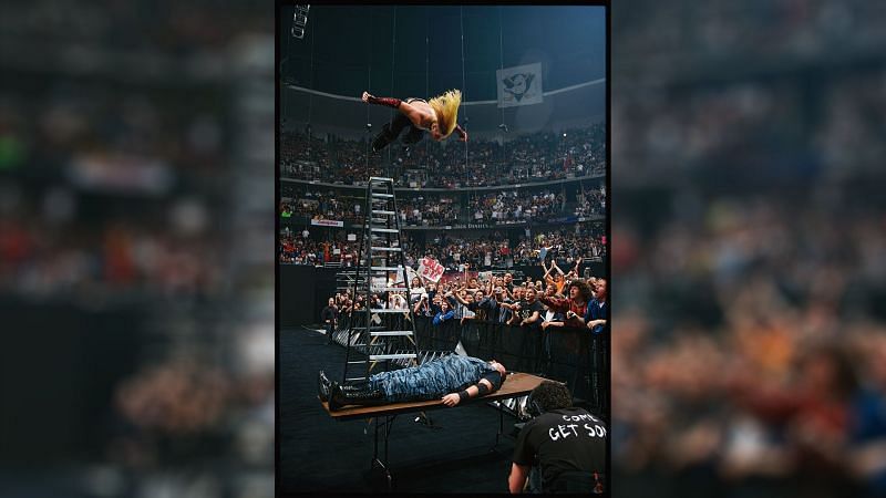 WrestleMania 2000 presented the first-ever Triangle Ladder match in WWE history (Credit = WWE Network)