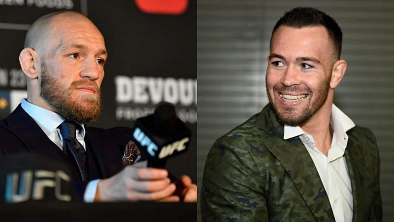 Conor McGregor (left) and Colby Covington (right).