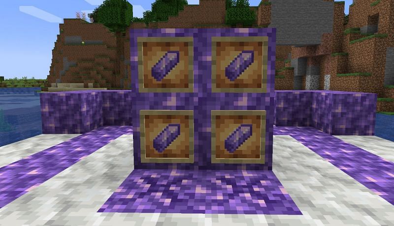 Shown: What Amethyst Shards look like in item form (Image via Minecraft)